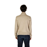 Beige Cotton Turtleneck